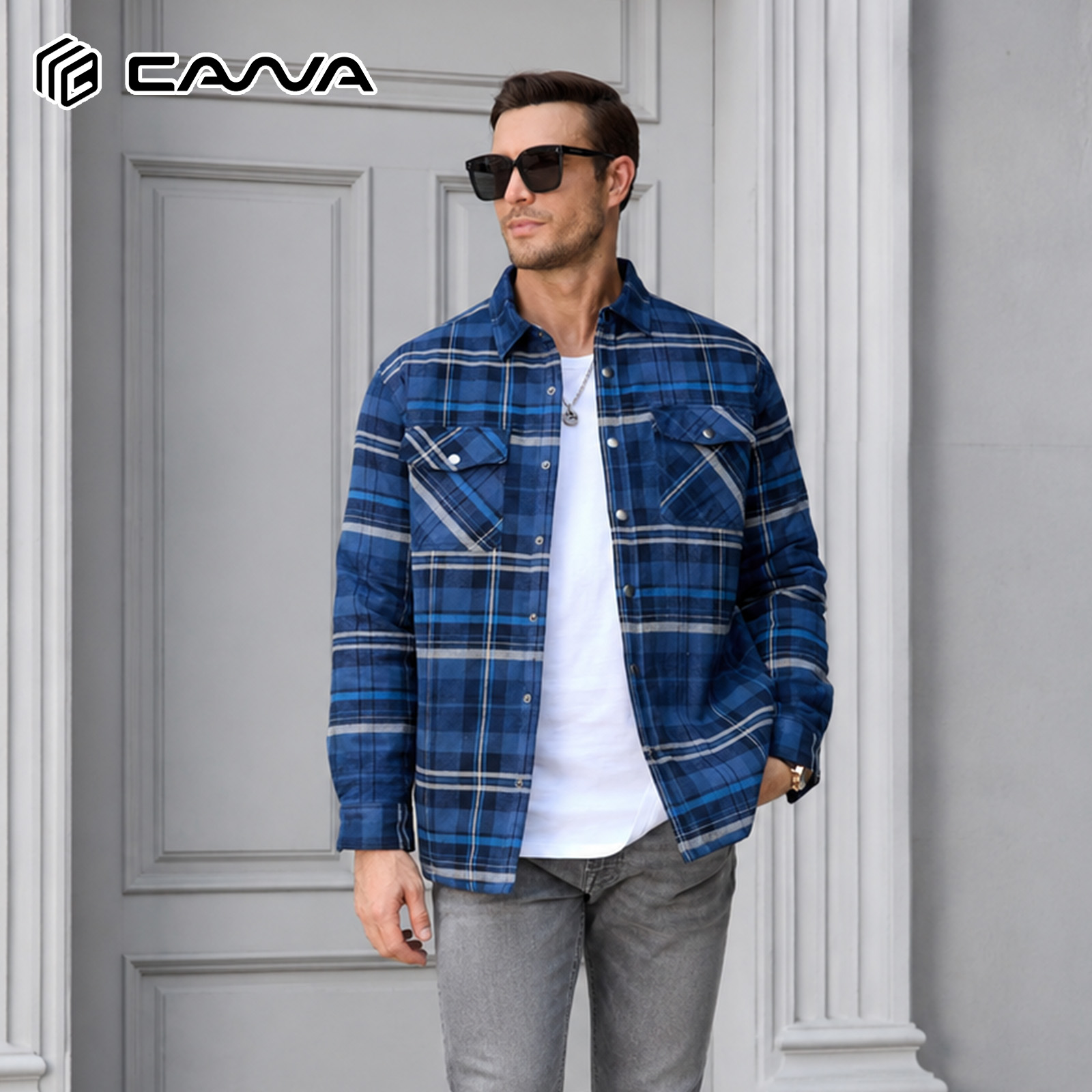 Flannel Shirt Lined - Men's Winter Flannel Shirt Jacket Quilted