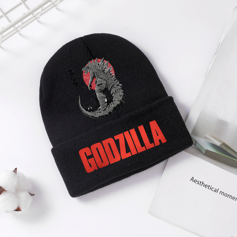 Knit Beanie Hat Warm - Godzilla Knitted Hat Winter Spring Cool