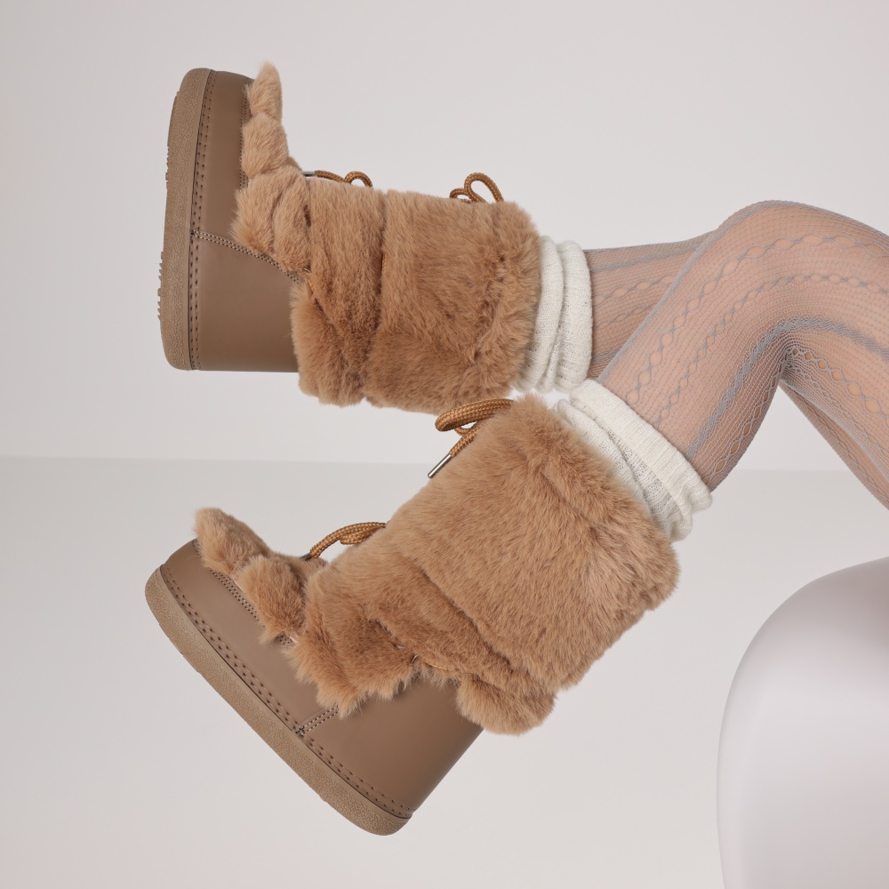 Furry Boots For Women Round To - Waterproof Winter Boot 评论和价格