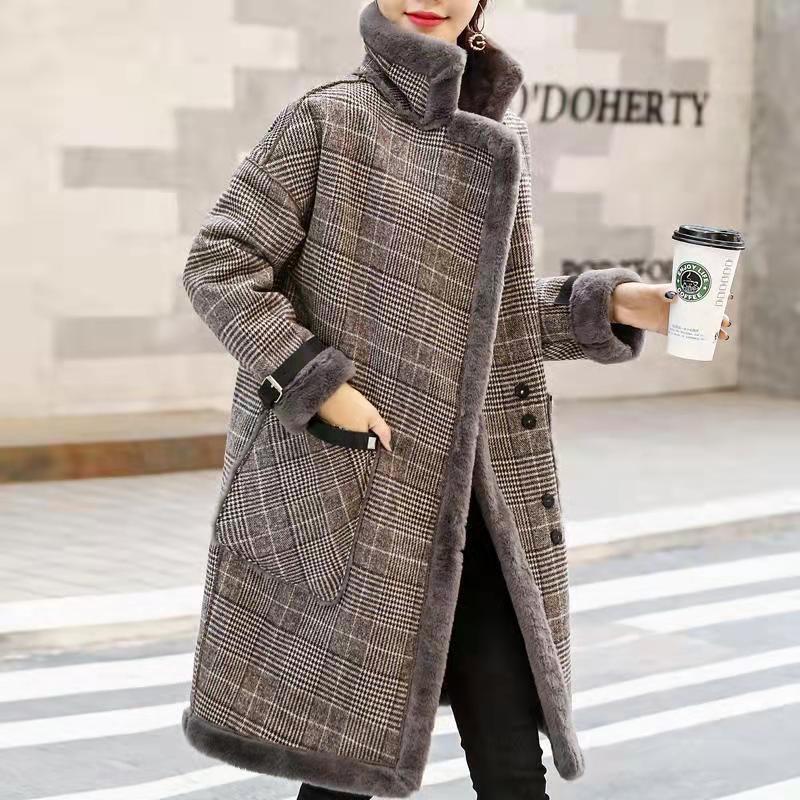 2026 Winter Warm Coat Plush Th - Wool Coat Peacoat 评论和价格