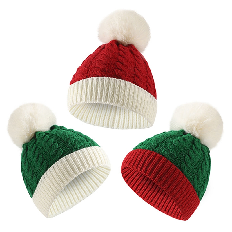 Adults Kids Christmas Xmas San - Knit Beanie Hat Warm 评论和价格