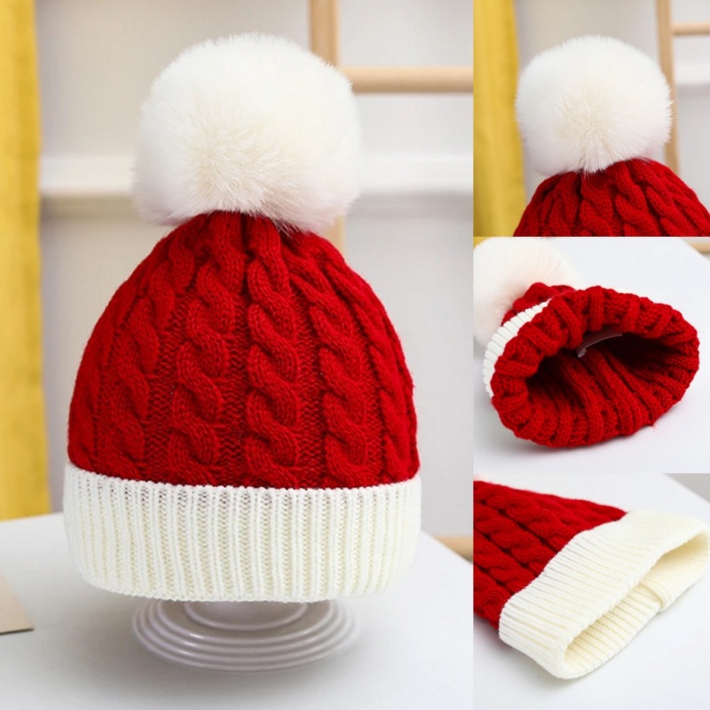 Adults Kids Christmas Xmas San - Knit Beanie Hat Warm 评论和价格