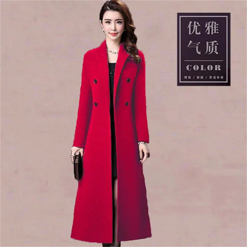 High End Temperament Mom's Lon - Wool Coat Peacoat 评论和价格