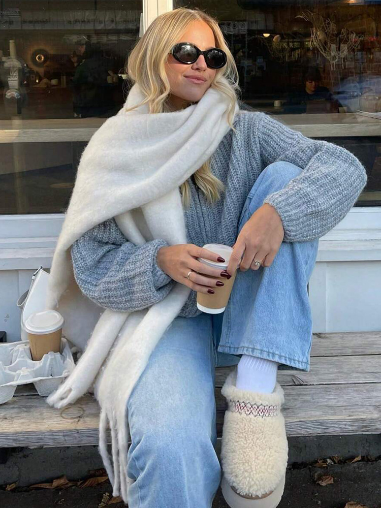 Luxury Winter Scarf for Women  - Cashmere Pashmina Wrap 评论和价格