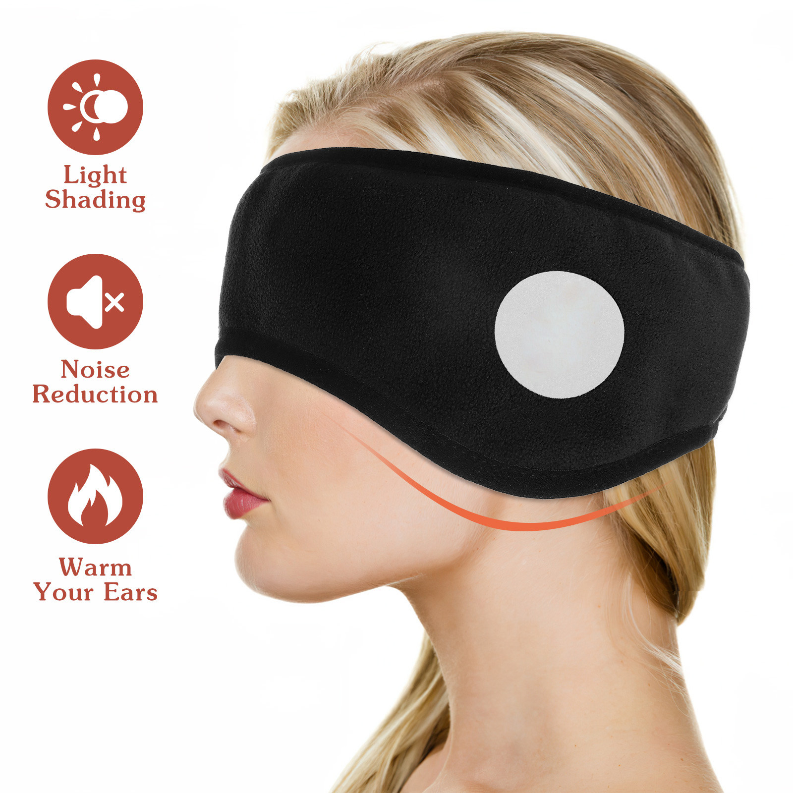 Sleeping Earmuff Headband Upgr - Winter Headband Fleece 评论和价格