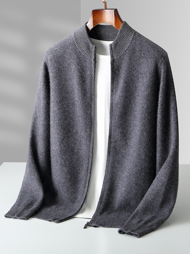 100% Merino Wool Men's Knitwea - Wool Coat Peacoat 评论和价格