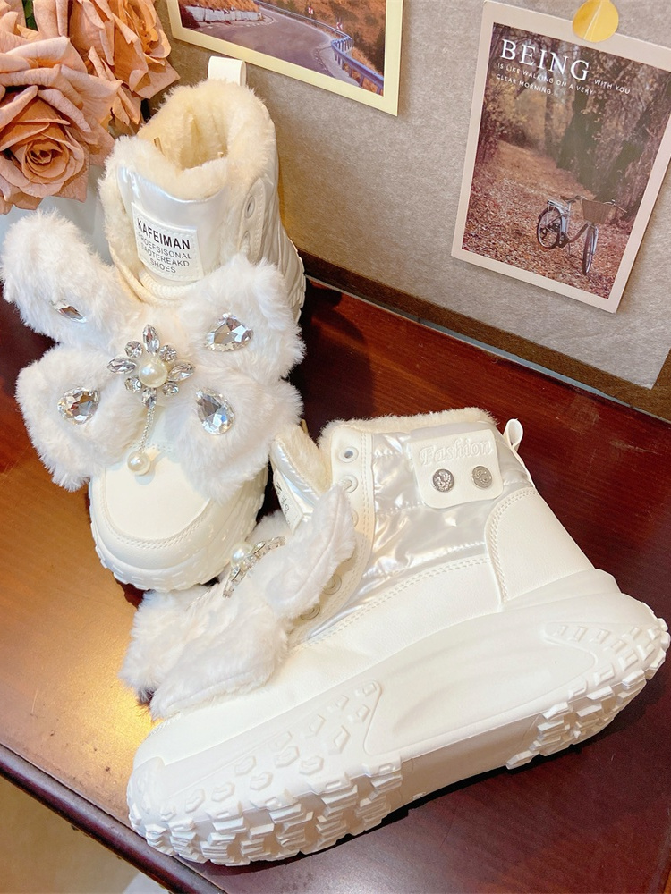 Winter Plush-lined Snow Boots  - Waterproof Winter Boot 评论和价格