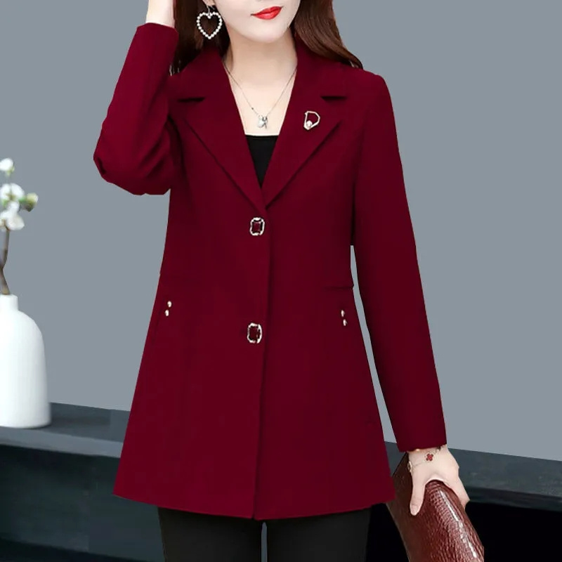 Autumn Coat Short 40 Year Old  - Wool Coat Peacoat 评论和价格