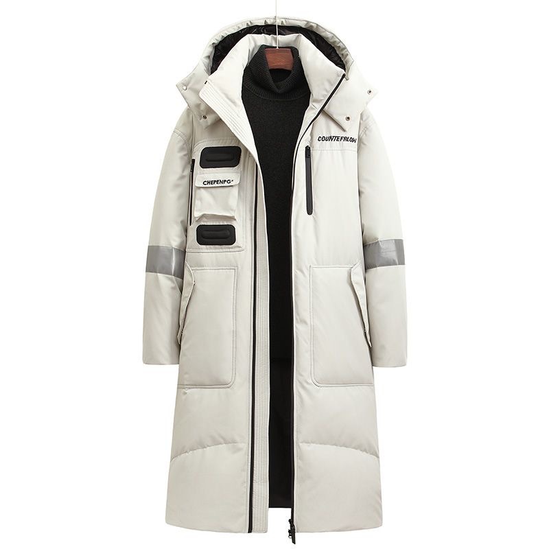 New Winter Men Hooded Long Puf - Down Jacket Packable 评论和价格