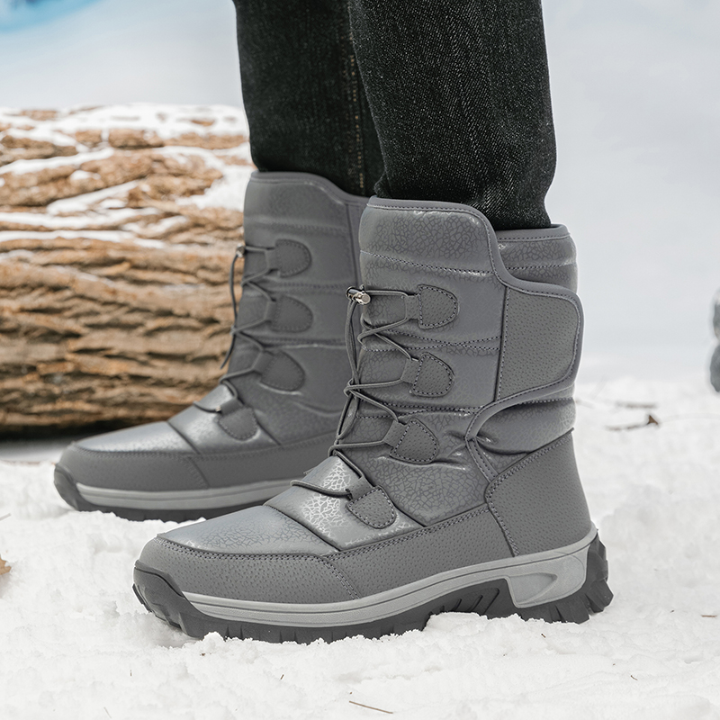 New Warm Men Plush Snow Boots  - Waterproof Winter Boot 评论和价格