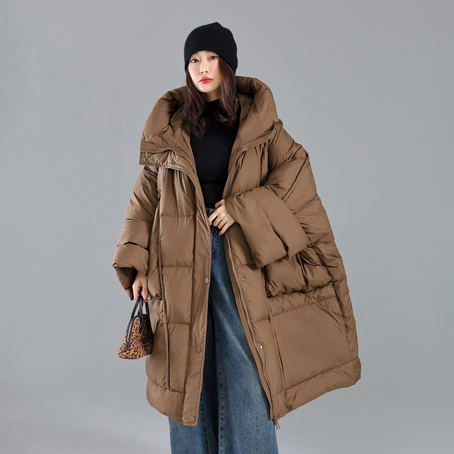 Oversize Mid Length Snow Parka - Down Jacket Packable 评论和价格