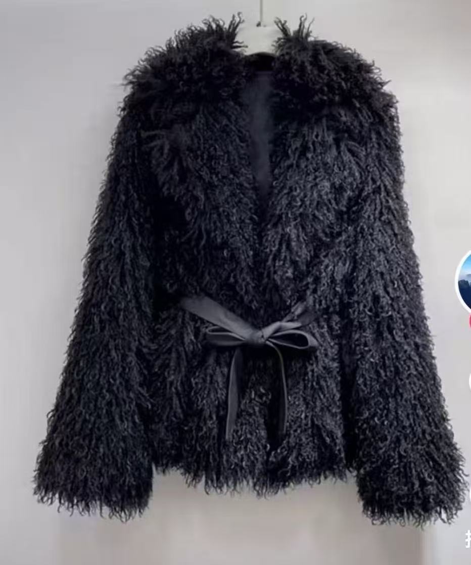 Fur Coats Women Autumn Winter  - Wool Coat Peacoat 评论和价格