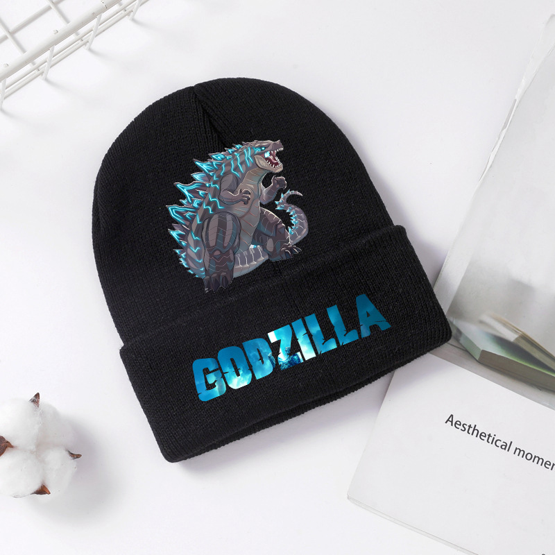 Godzilla Knitted Hat Winter Sp - Knit Beanie Hat Warm 评论和价格