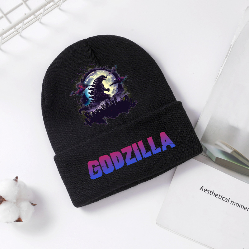 Godzilla Knitted Hat Winter Sp - Knit Beanie Hat Warm 评论和价格