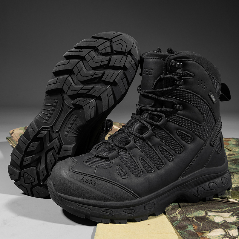 Men Tactical Boots Lace Up Bra - Waterproof Winter Boot 评论和价格